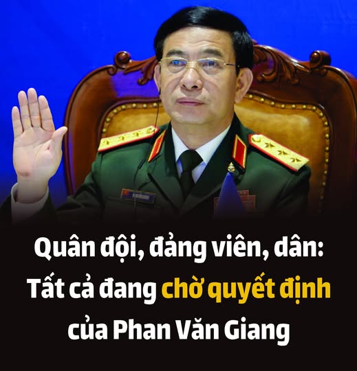 Quân đội, đảng viên, dân: Tất cả đang chờ quyết định của Phan Văn Giang